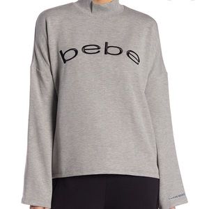 BEBE - Fleece Drop Shoulder Crew Neck Sweater- New
